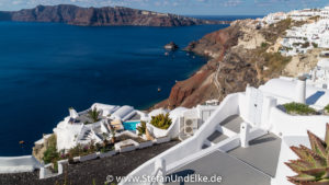 Der Ort Oia, Insel Santorini, Griechenland