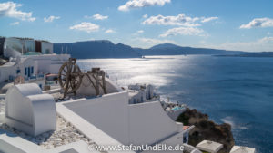 Der Ort Oia, Insel Santorini, Griechenland