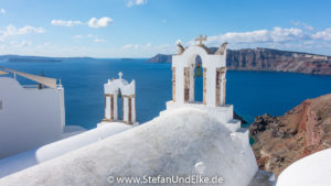 Der Ort Oia, Insel Santorini, Griechenland