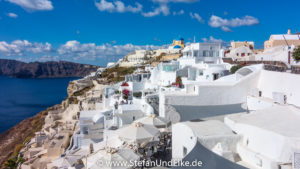 Der Ort Oia, Insel Santorini, Griechenland