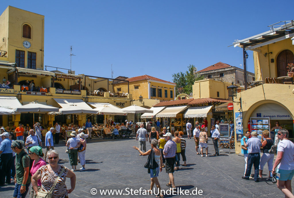 okratesstraße  in der Altstadt von Rhodos