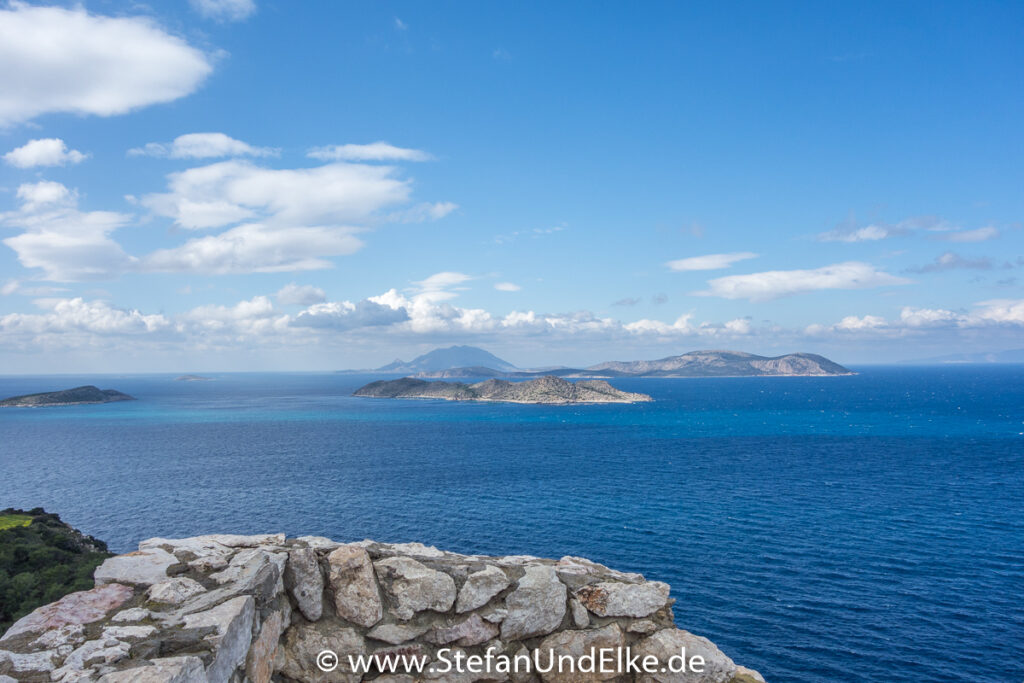 Kritina Castle an der Westküste von Rhodos