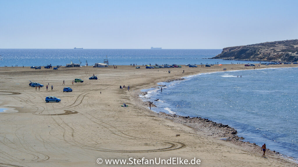 Sandbank vor der Insel Prasonisi