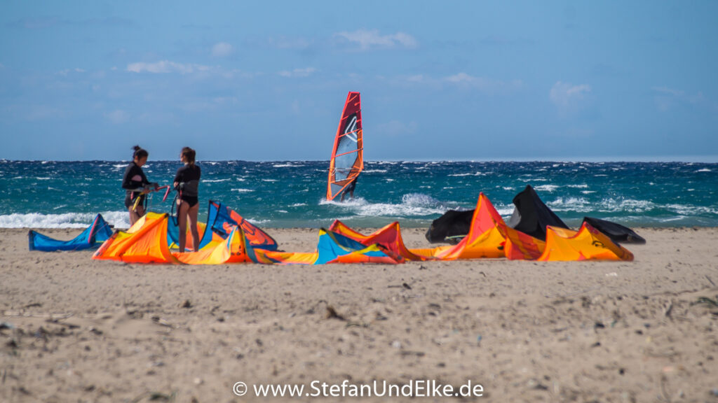 Sandbank vor der Insel Prasonisi