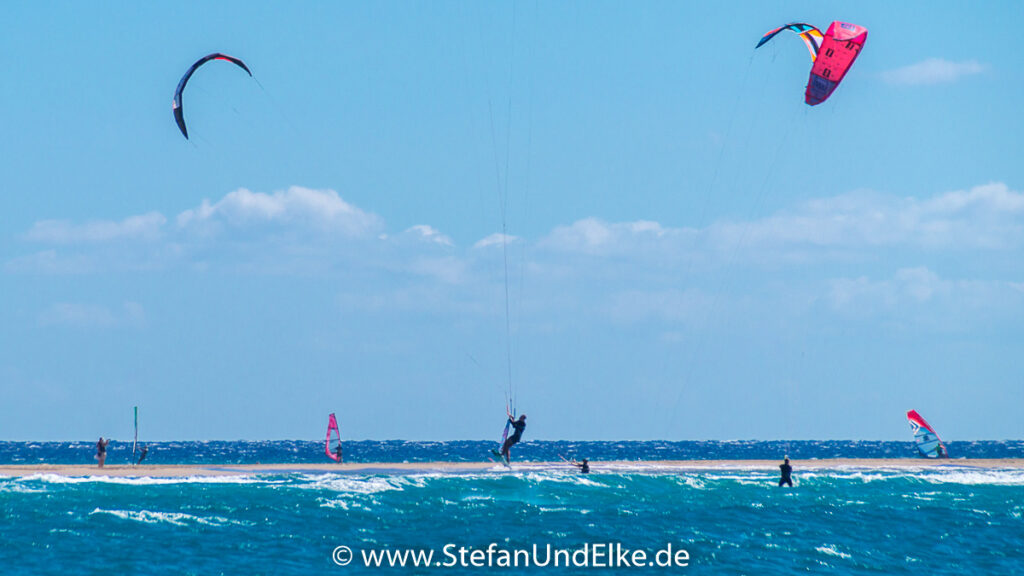 Sandbank vor der Insel Prasonisi