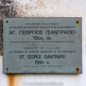 Griechenland, Urlaub, die Kirche St. Georg von Sandrape, Insel Kastellorizo