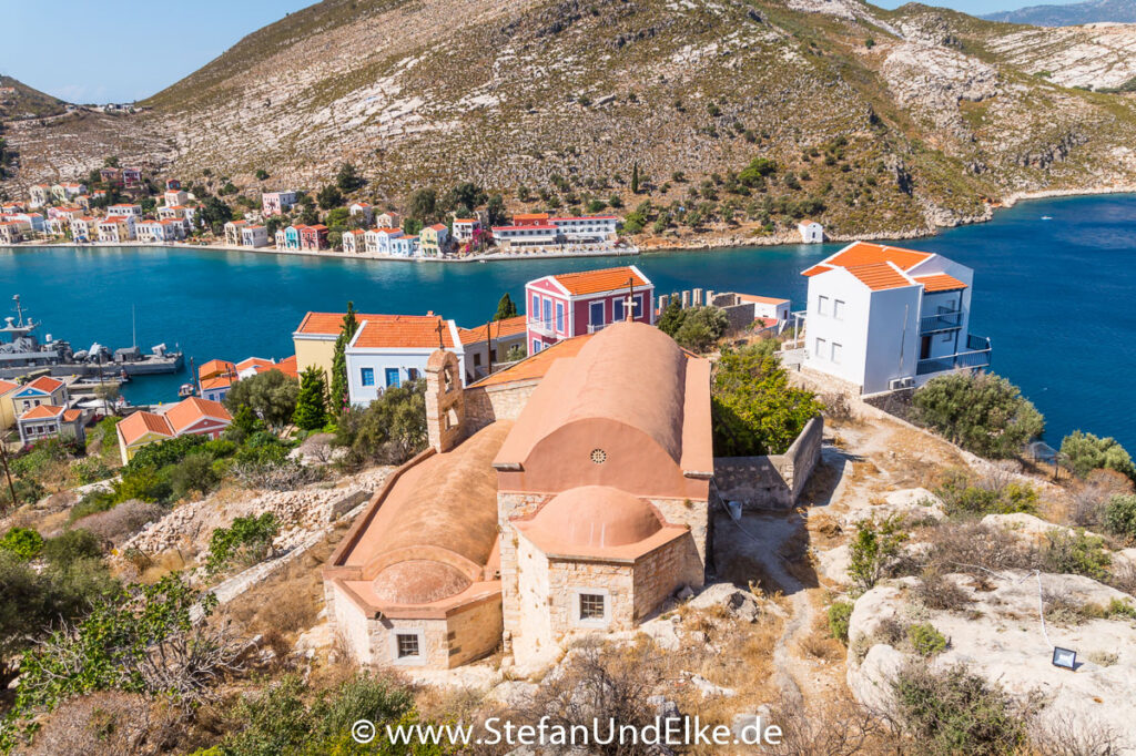 Griechenland, Urlaub, die Kirchen Agios Nikolaos und Agios Dimitrios, Insel Kastellorizo