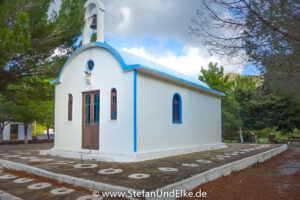 Die Kapelle  Agios Georgios Kalamos bei Apolakkia, Insel Rhodos, Griechenland