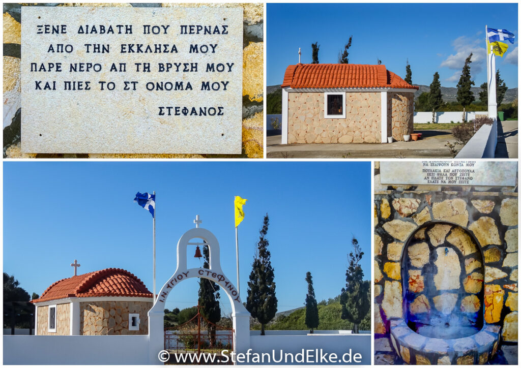 Die Kapelle Agios Stefanos bei Kattavia, Insel Rhodos, Griechenland