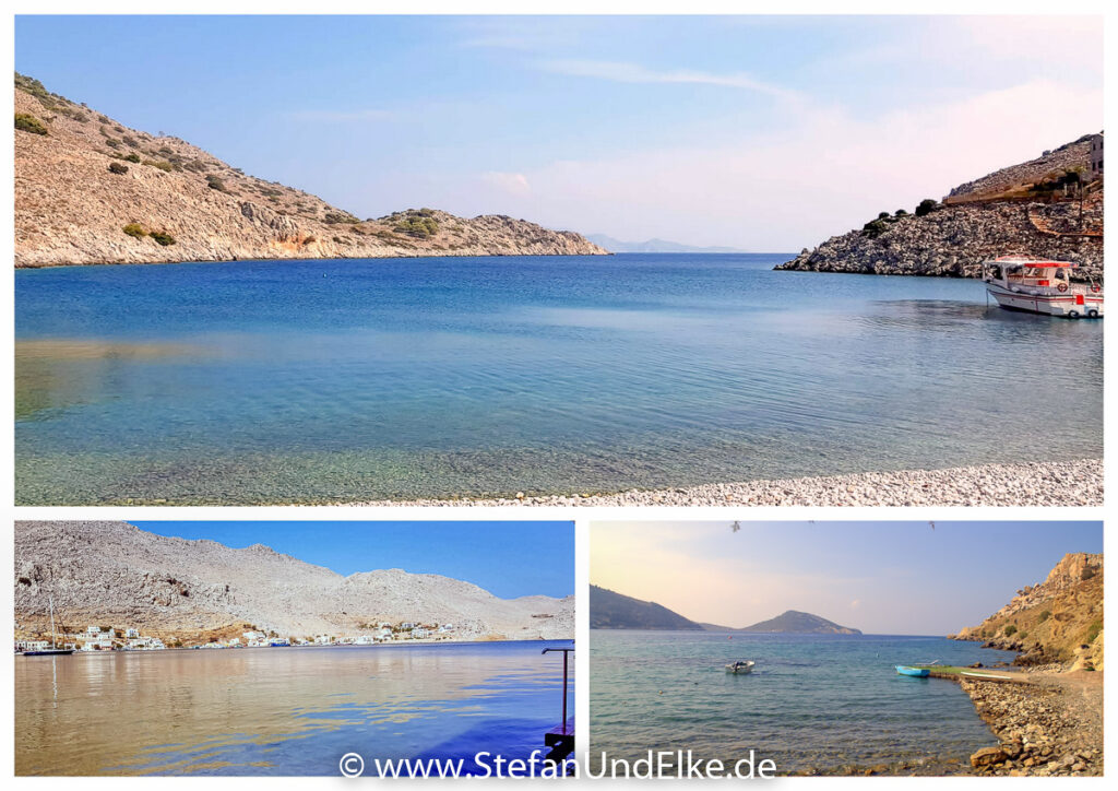 Einsame Stände auf der Insel Symi