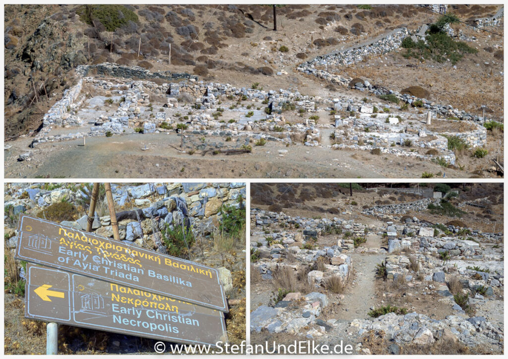 berhalb des Chochlakas Beach - Early Christian Basilika of Agia Triada