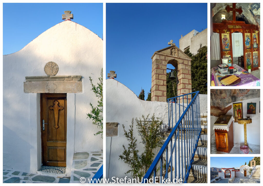 Kirchen neben dem Museum von Menetes auf der Insel Karpathos