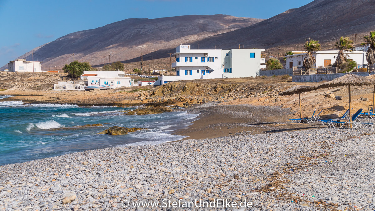 Der Stadtstrand von Fry auf der Insel Kasos