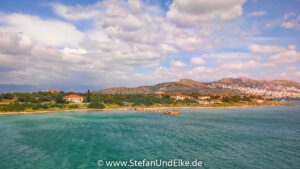 Blick auf die Insel Agios Georgios bei Salamina