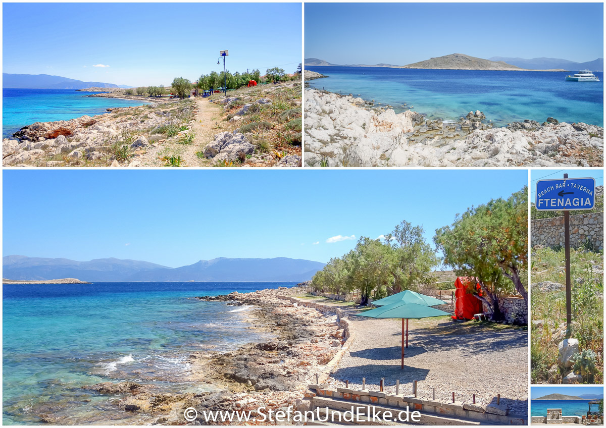 Ftenagia Beach auf der Insel Chalki