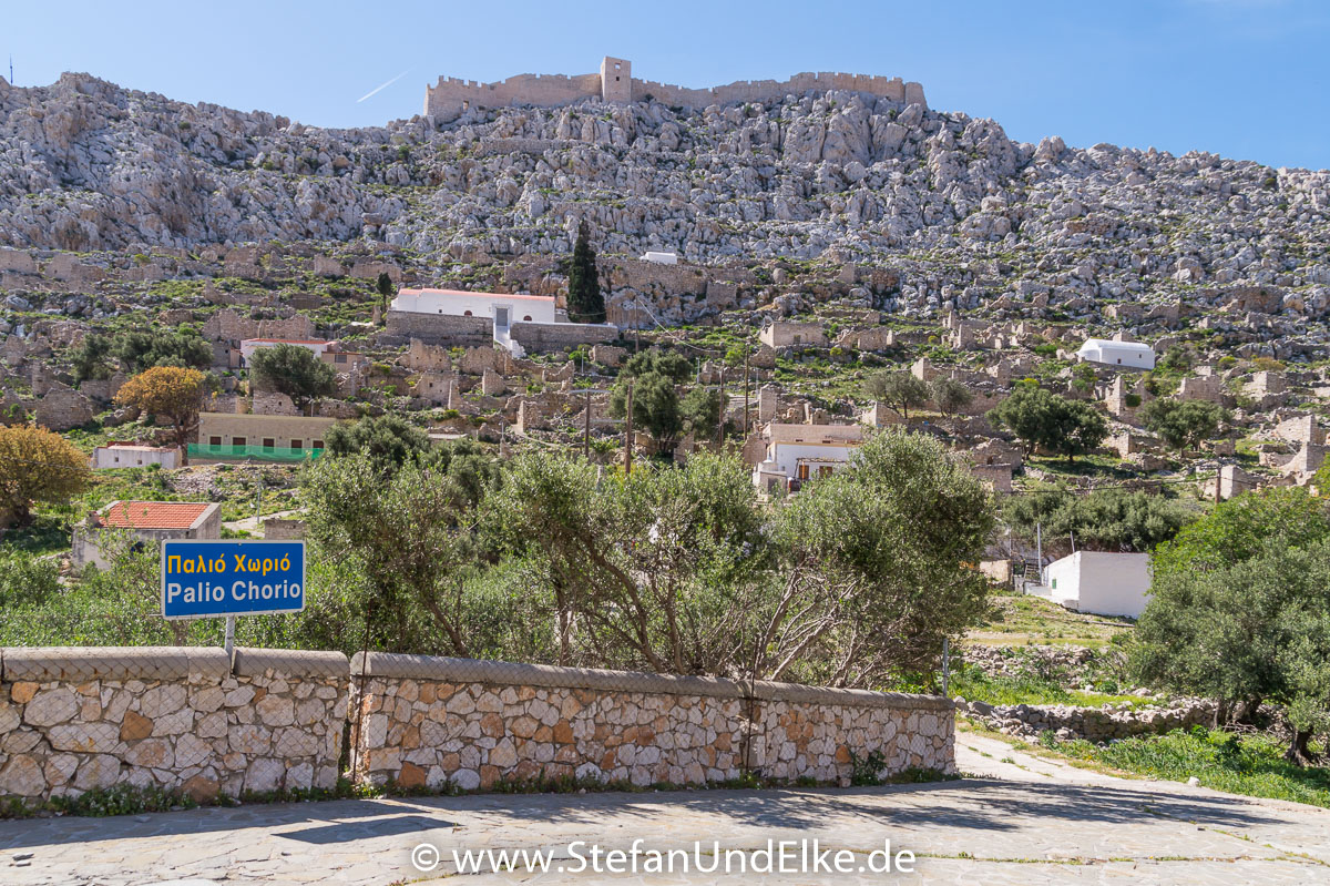 Das alte Dorf Palio Chorio auf der Insel Chalki