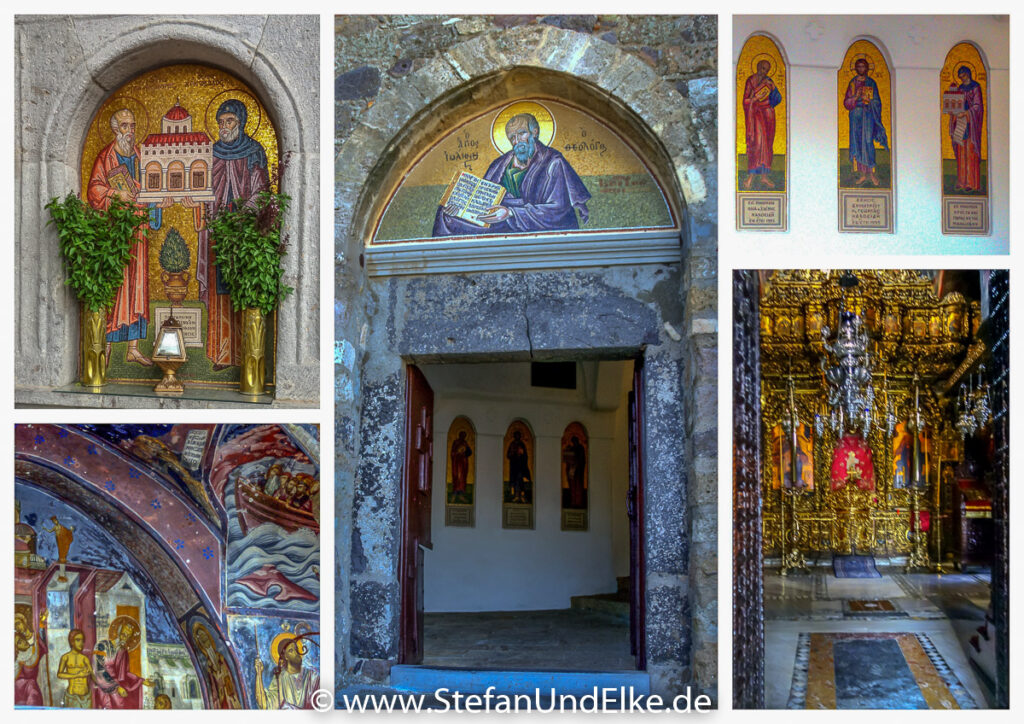 Im Kloster Agios Ioannis Theologos auf der Insel Patmos - Klöster, Kirchen und Kapellen