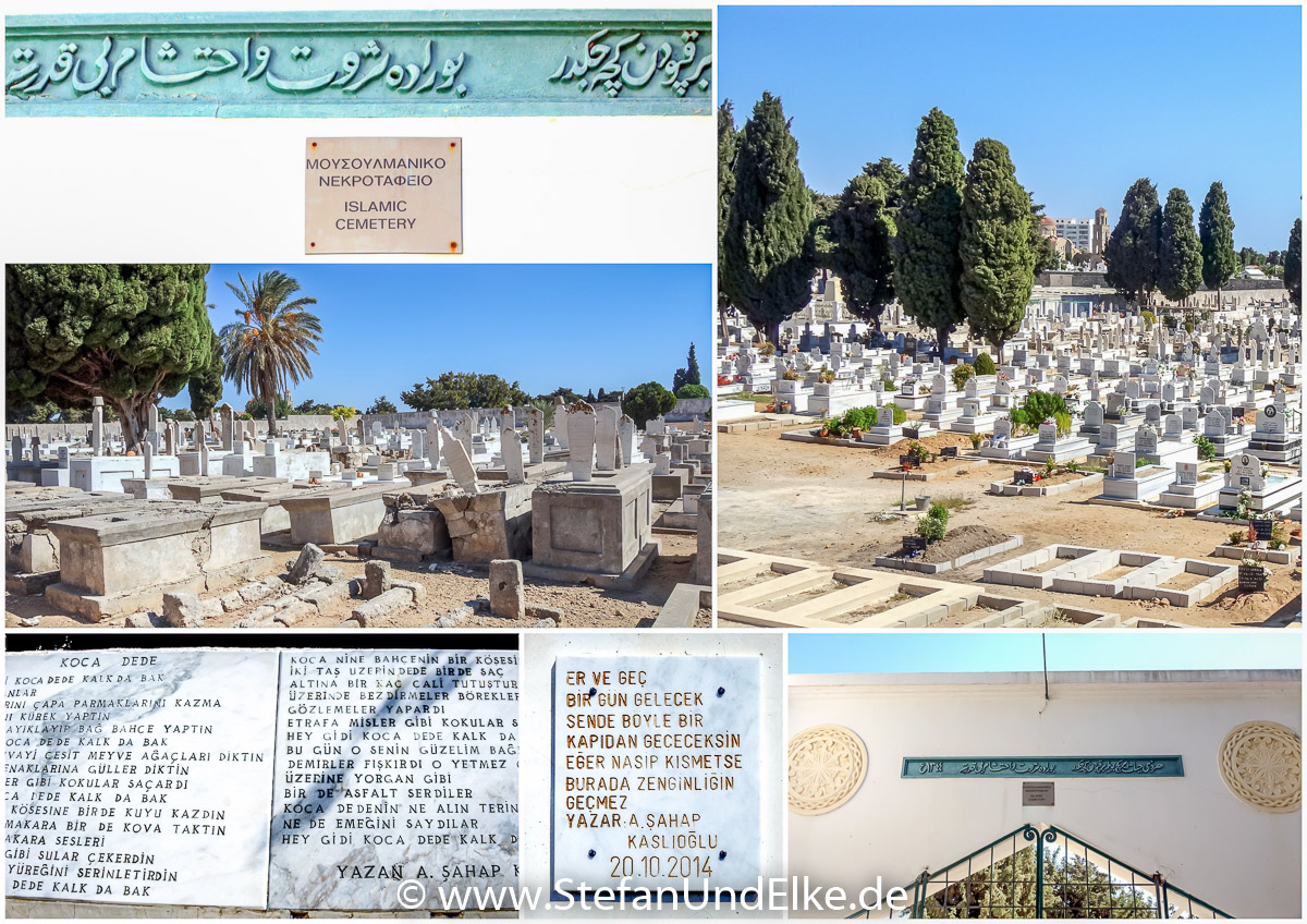 Der islamische Friedhof auf der Insel Rhodos