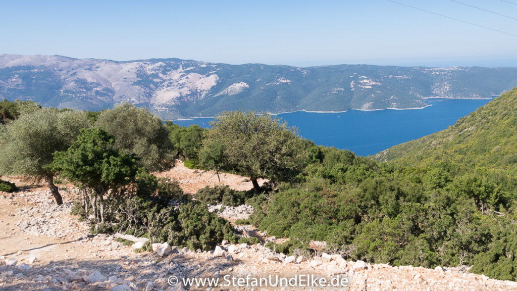 Blick vom Kloster Kathara nach Kefalonia