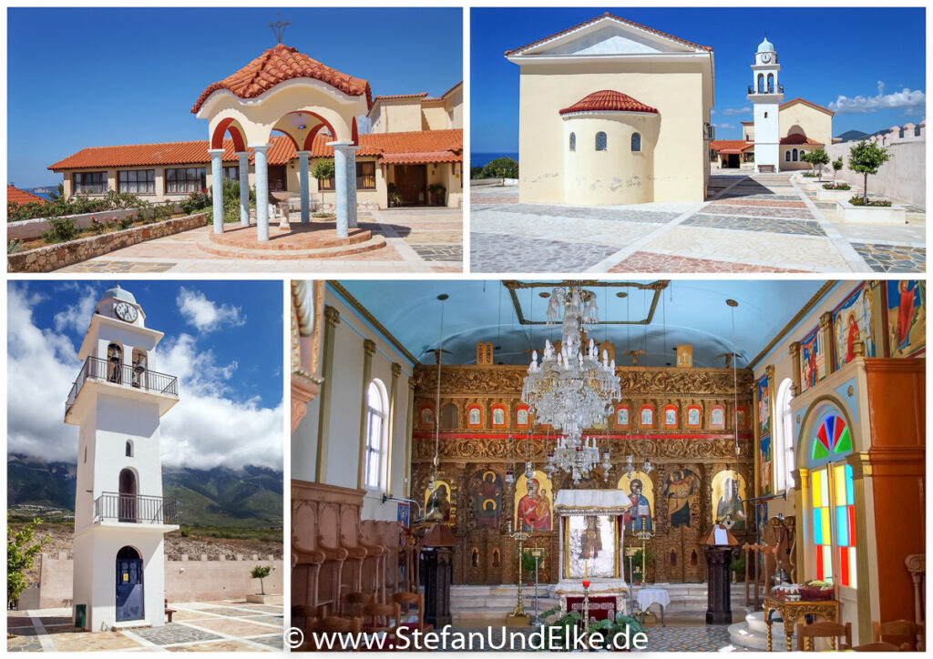 Der Innenbereich des Klosters Sissia auf der Insel Kefalonia