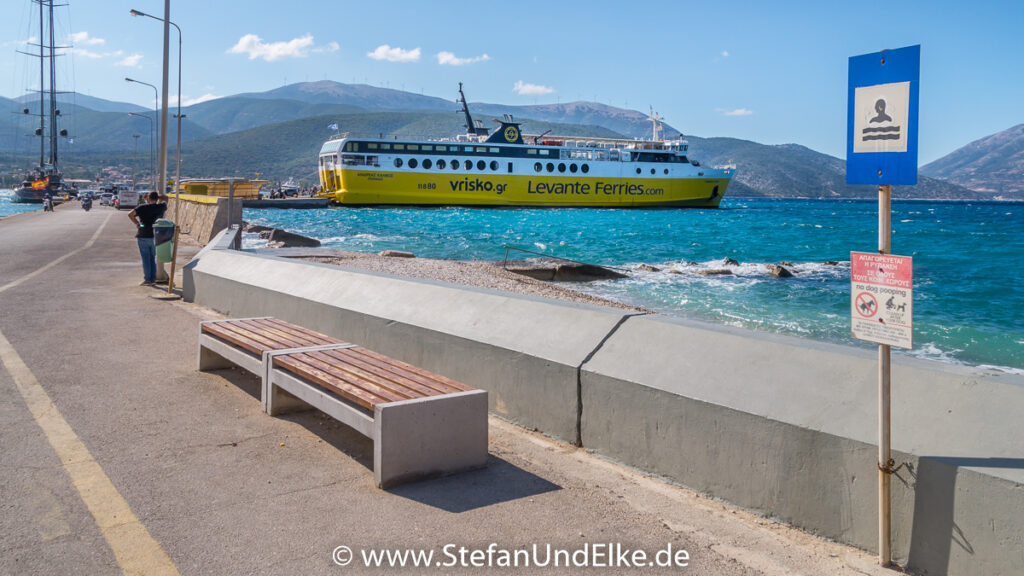 Levante Ferries im Hafen Sami auf der Insel Kefalonia