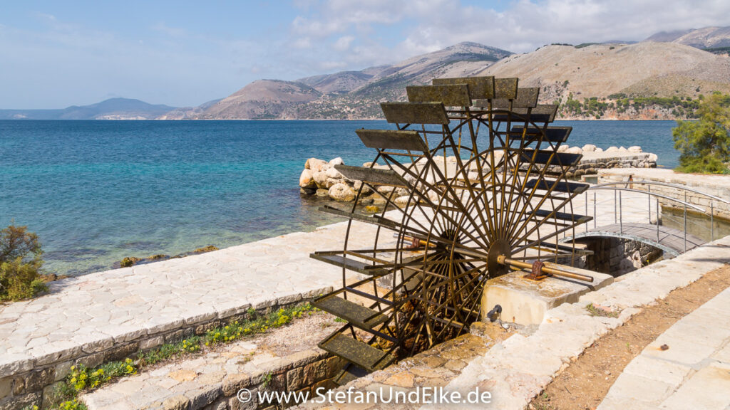 Das Wasserrad in Argostoli auf der Insel Kefalonia