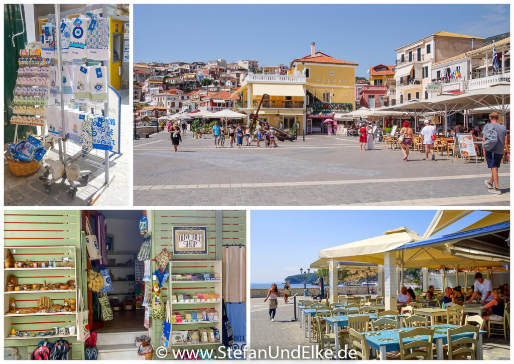 Am Hafen der Stadt Parga