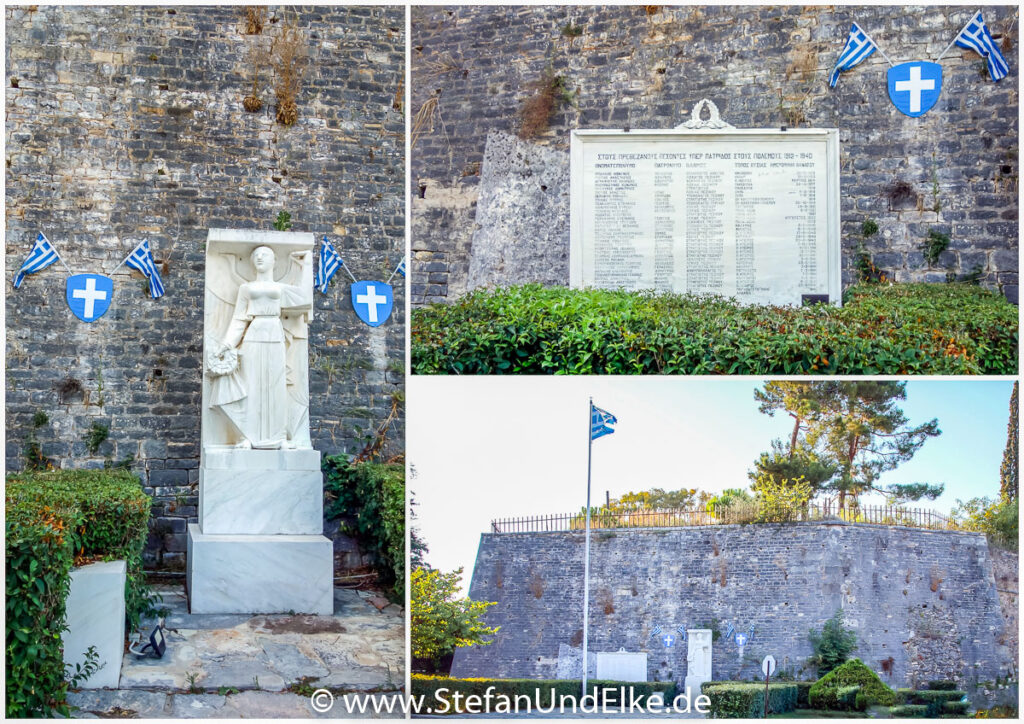 Das Denkmal für die Gefallenen an der Burg von Agios Andreas in Preveza