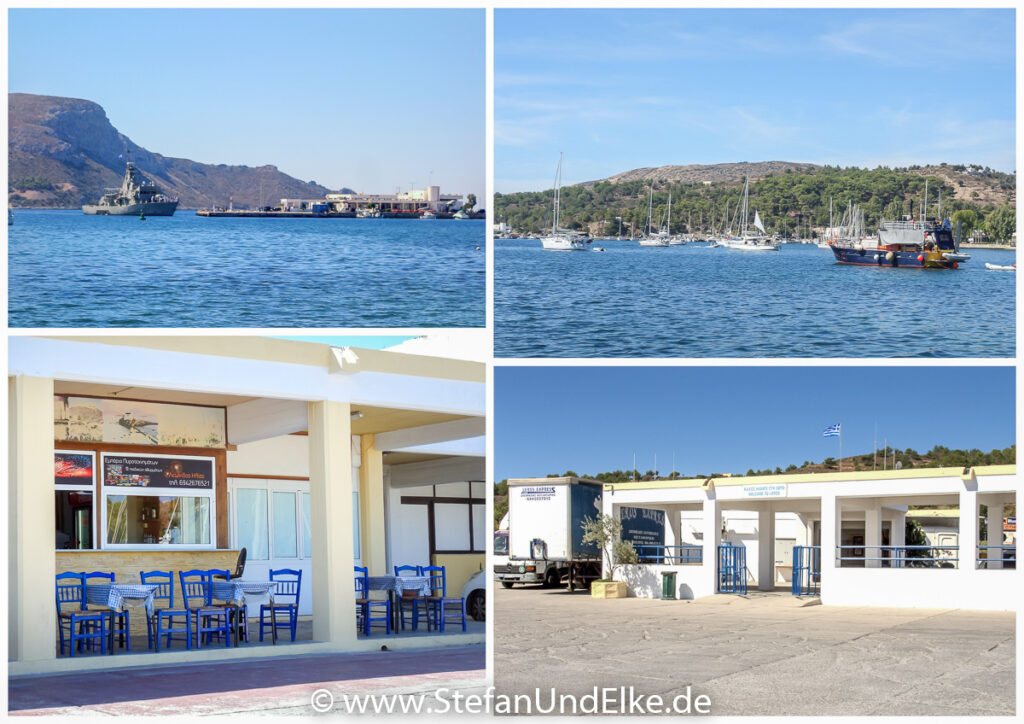 Am Hafen von Lakki auf der Insel Leros