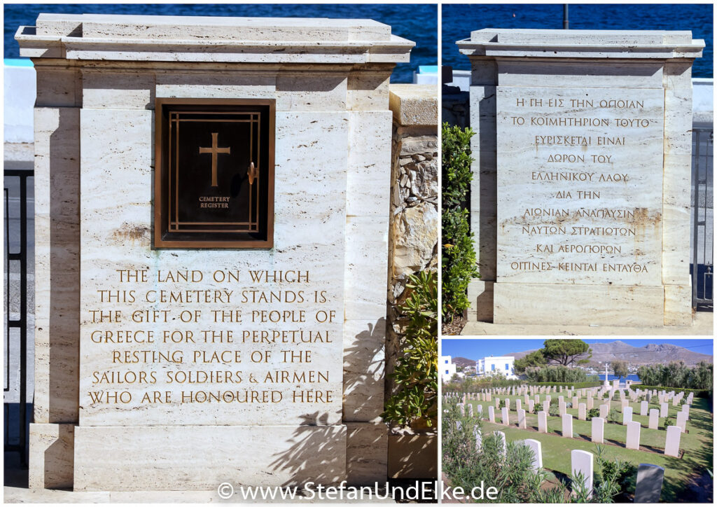 Der Militärfriedhof in Alinda auf der Insel Leros