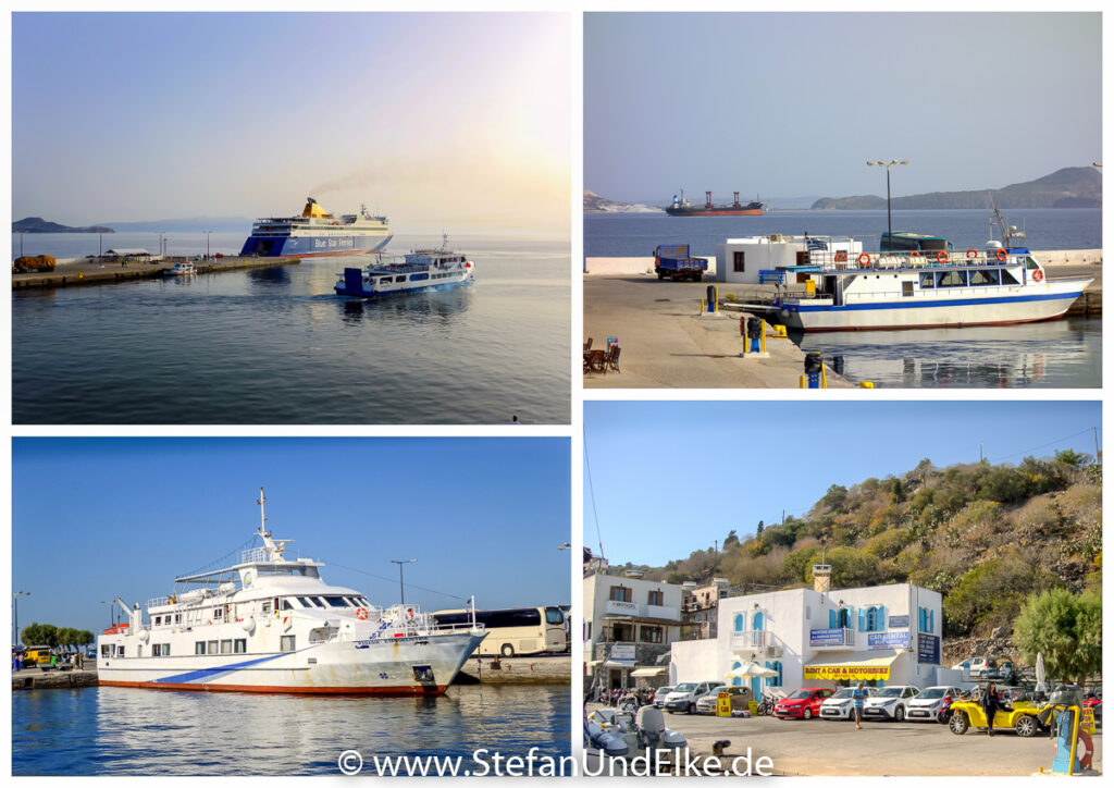 Am Hafen von Mandraki auf der Insel Nisyros