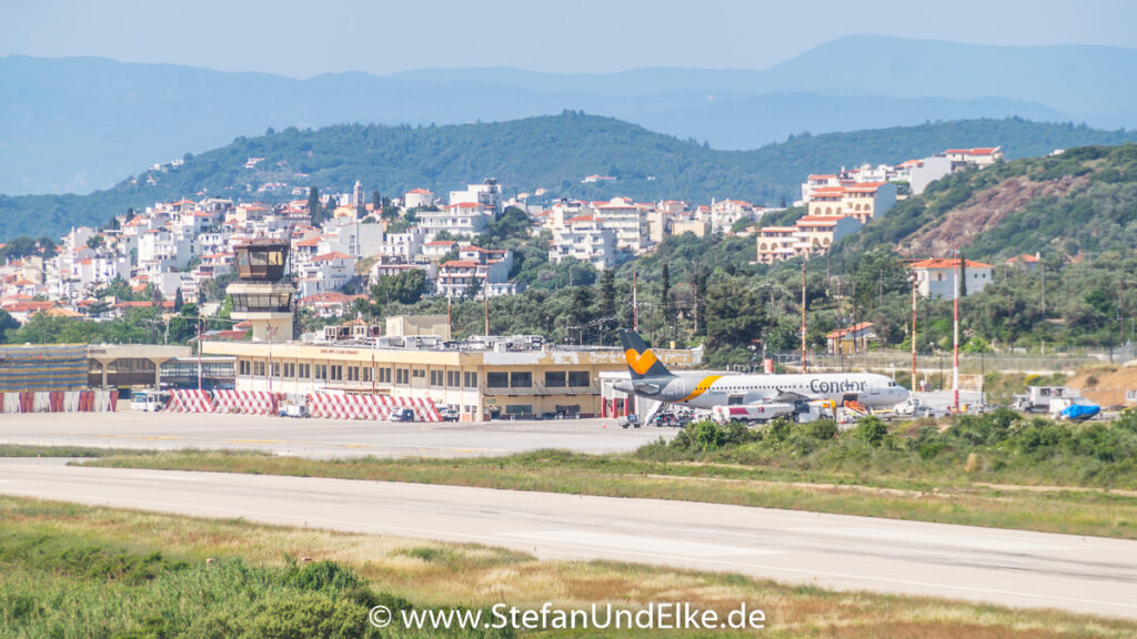 Der nach dem Schriftsteller Alexandros Papadiamantis benannte Flughafen der Insel Skiathos