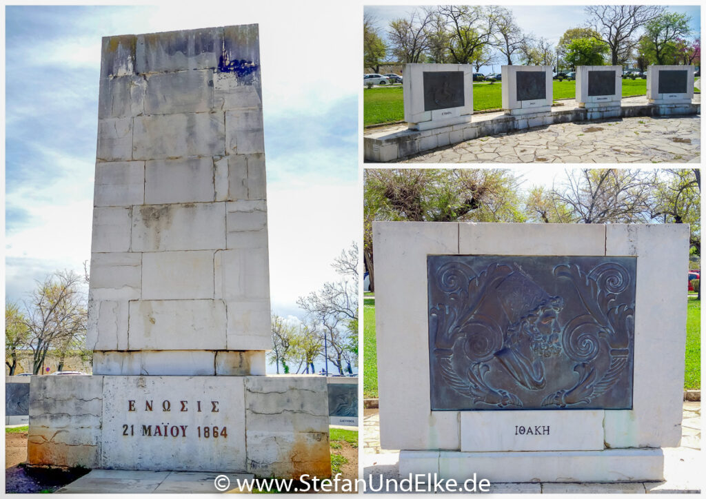 Denkmal der Vereinigung der Ionischen Inseln mit Griechenland am 21. Mai 1864