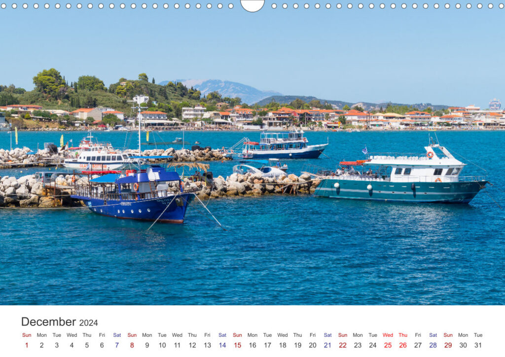 Calendar Zakynthos 2024