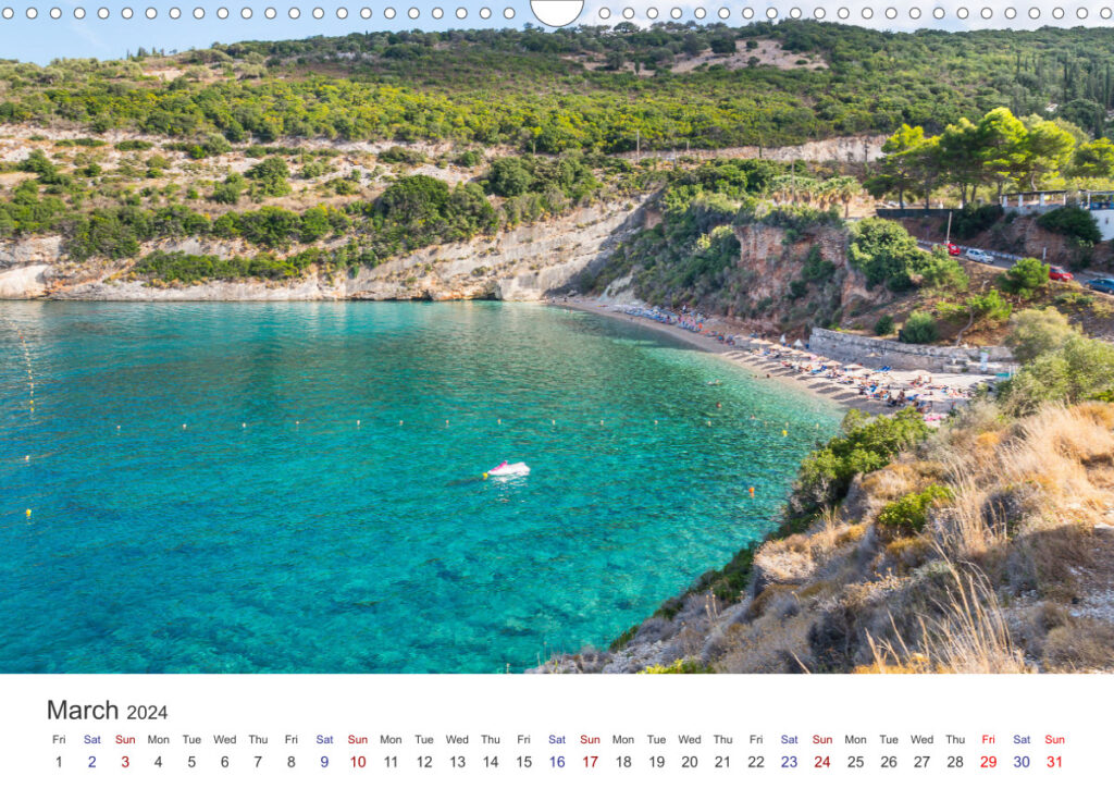 Calendar Zakynthos 2024