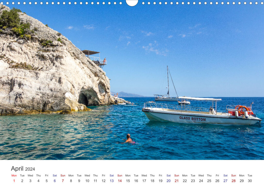 Calendar Zakynthos 2024