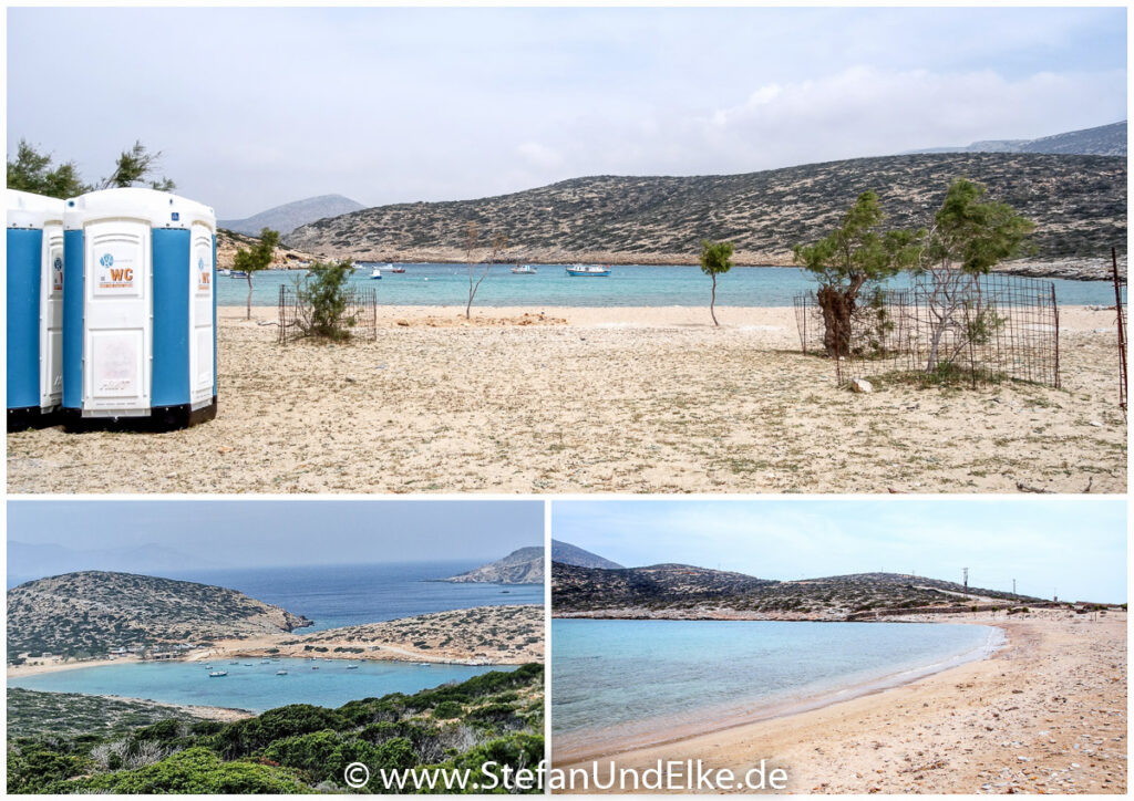 Kalotaritissa an der Südspitze der Insel Amorgos