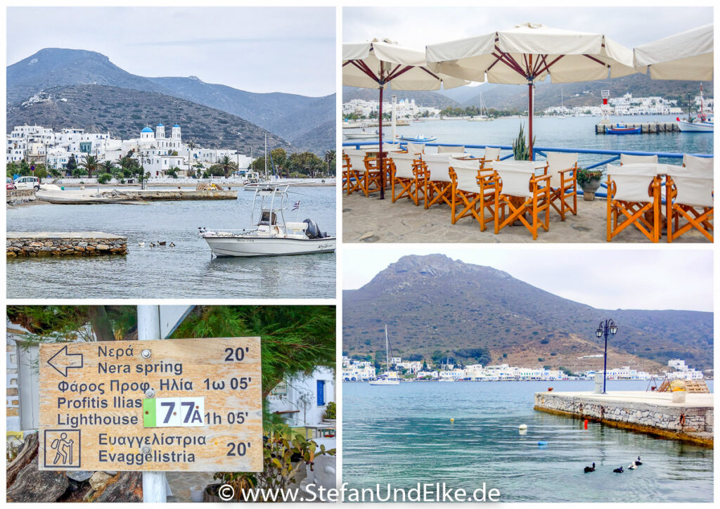 Haupthafen und Fischerdorf Katapola auf der Insel Amorgos