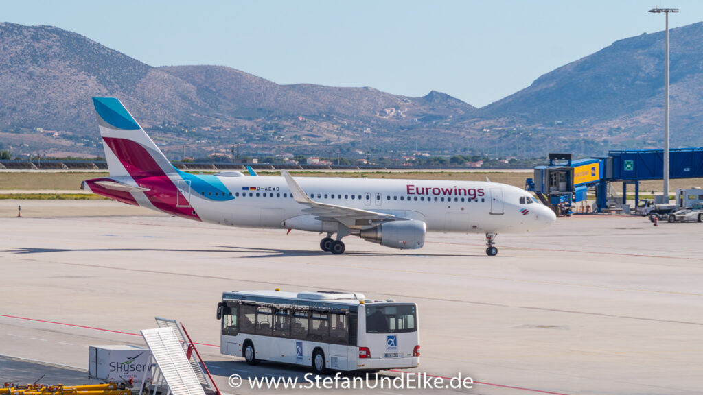 Airbus A320-214(WL) D-AEWO, LGAV (ATH) Athen, EWG (EW) Eurowings